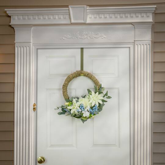 20" Dahlia, Peony, & Hydrangea Hoop Wreath